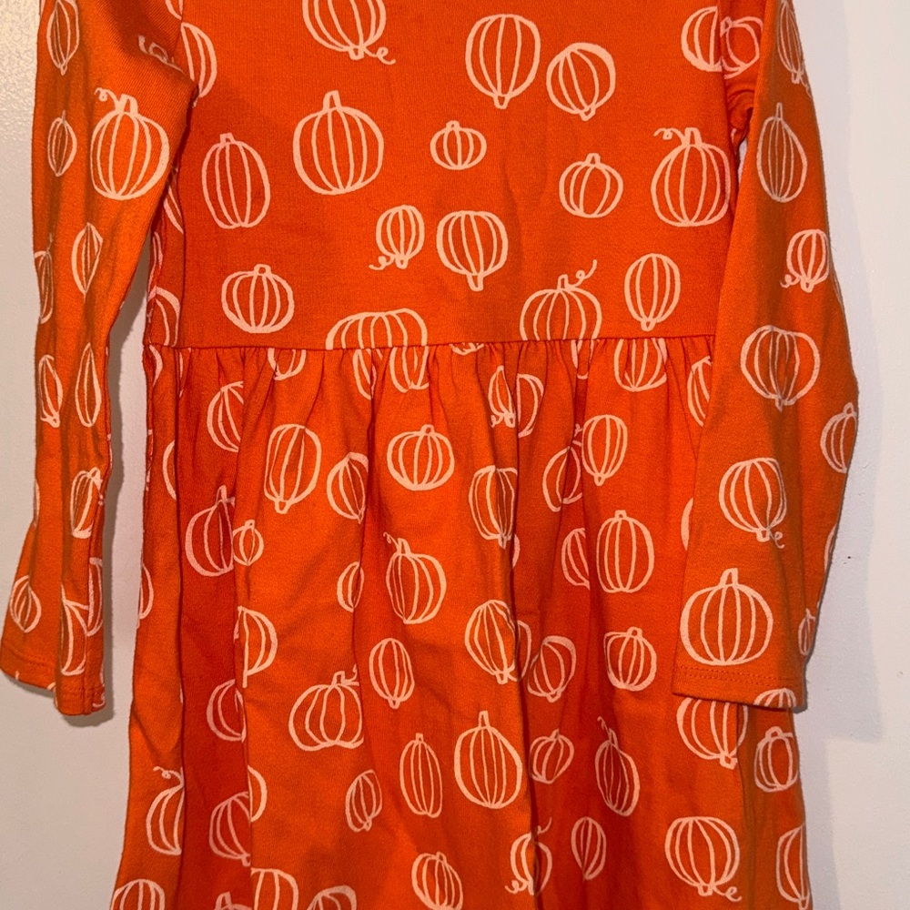 Cat & Jack Orange Bishop Sleeve Sundress